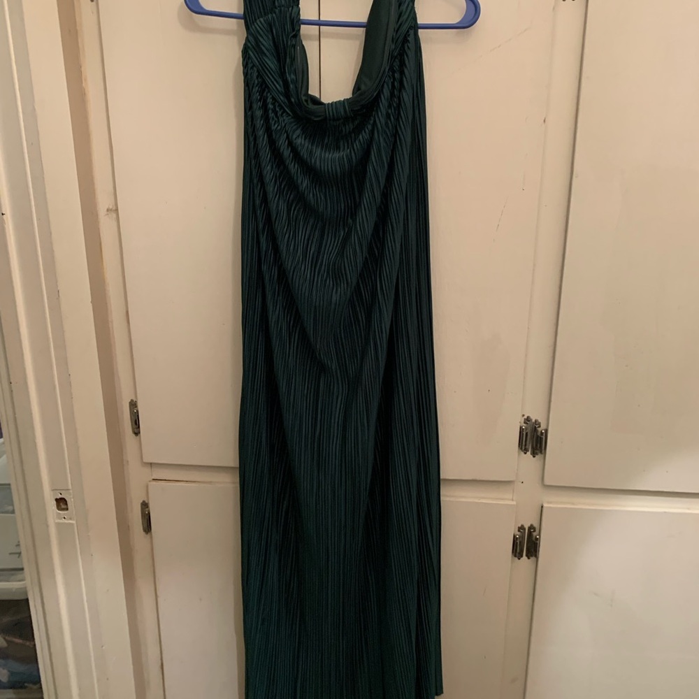 SHEIN Green Halter Cocktail Gown